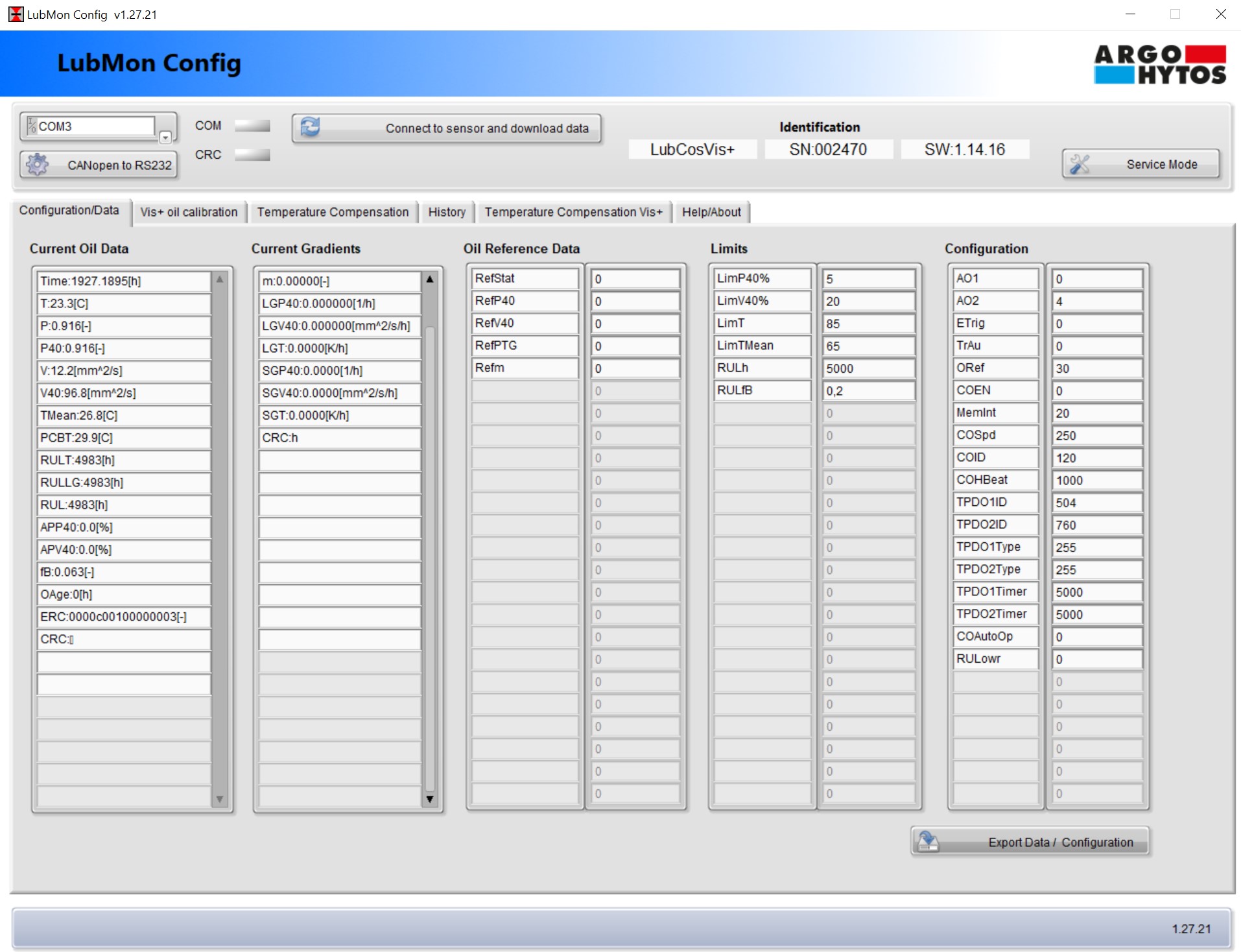 LubMon Config