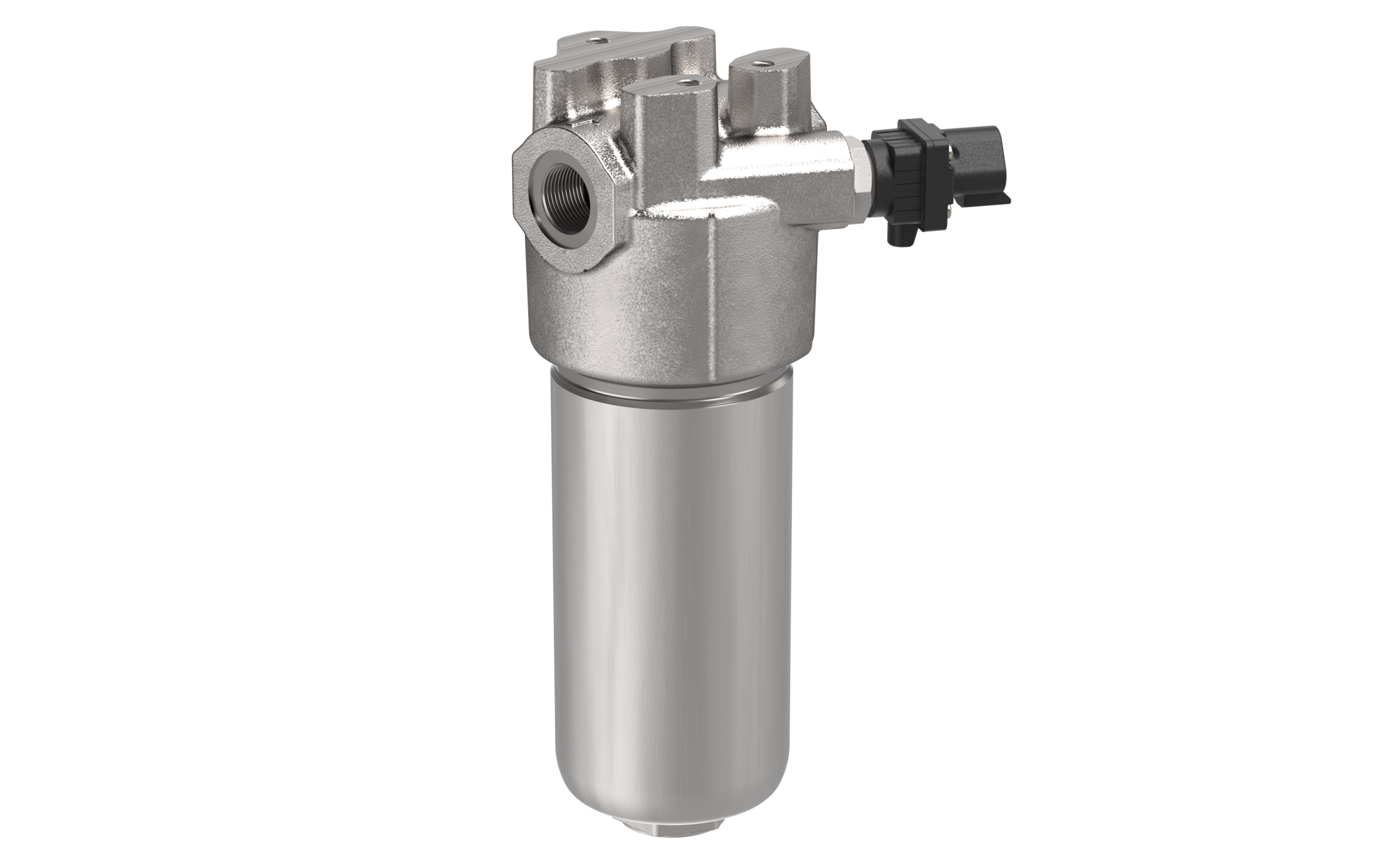 High-pressure hydraulic filter housing for fluid filtration and contamination control in hydraulic systems