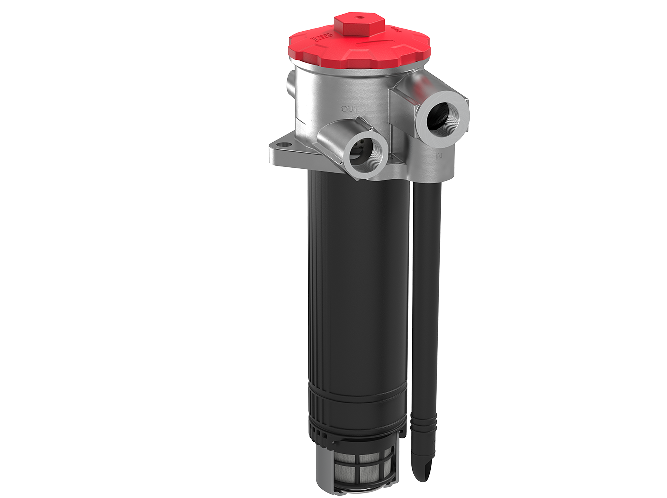 Hydraulic return line filter for filtration of hydraulic fluids and protection against particle contamination Hydraulic return line filter for filtration of hydraulic fluids and protection against particle contamination