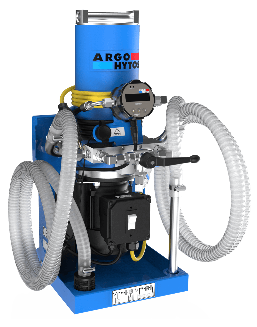 Portable oil service unit for hydraulic fluid filtration, transfer, and maintenance in mobile and industrial applications
