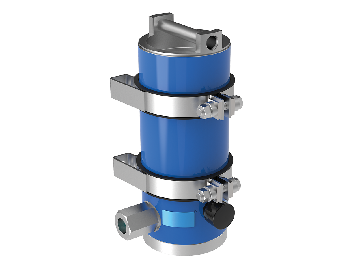 Hydraulic suction filter for fluid filtration and contamination control in hydraulic tank systems
