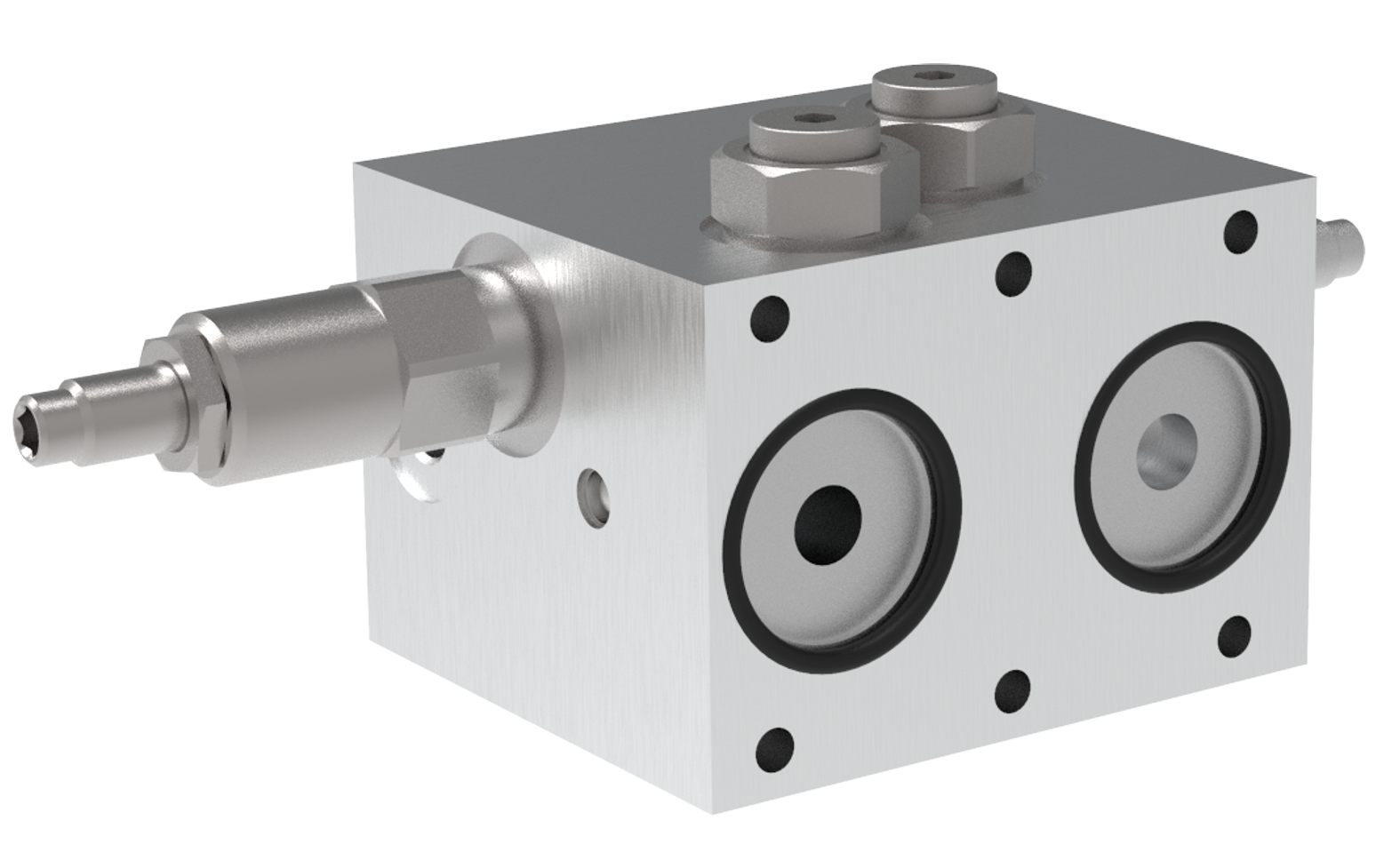 Hydraulic control valve for oil cooler regulation and temperature management in municipal vehicles