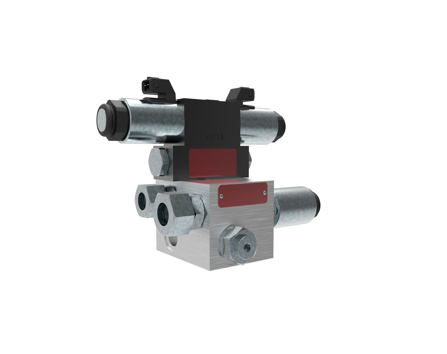 Hydraulic control unit for edge milling functions in road construction and compaction machinery