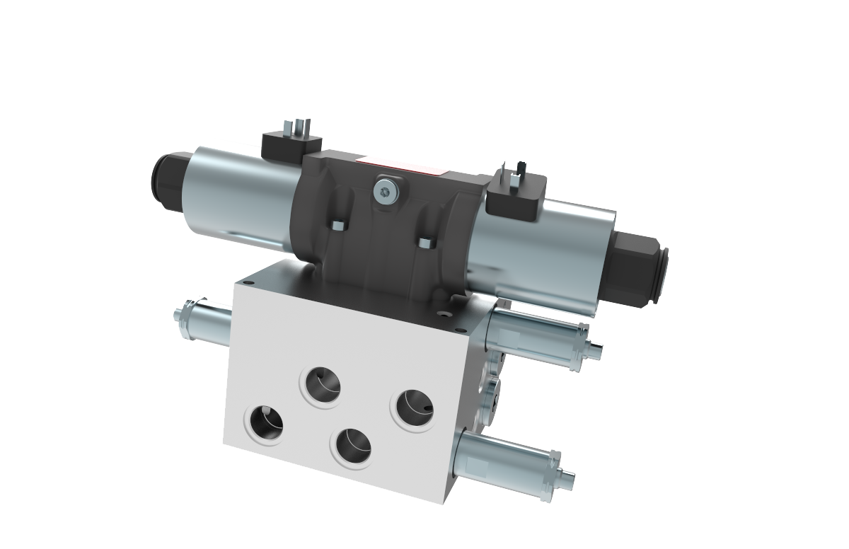 Hydraulic oscillation control valve for axle articulation and ride stability in construction machinery
