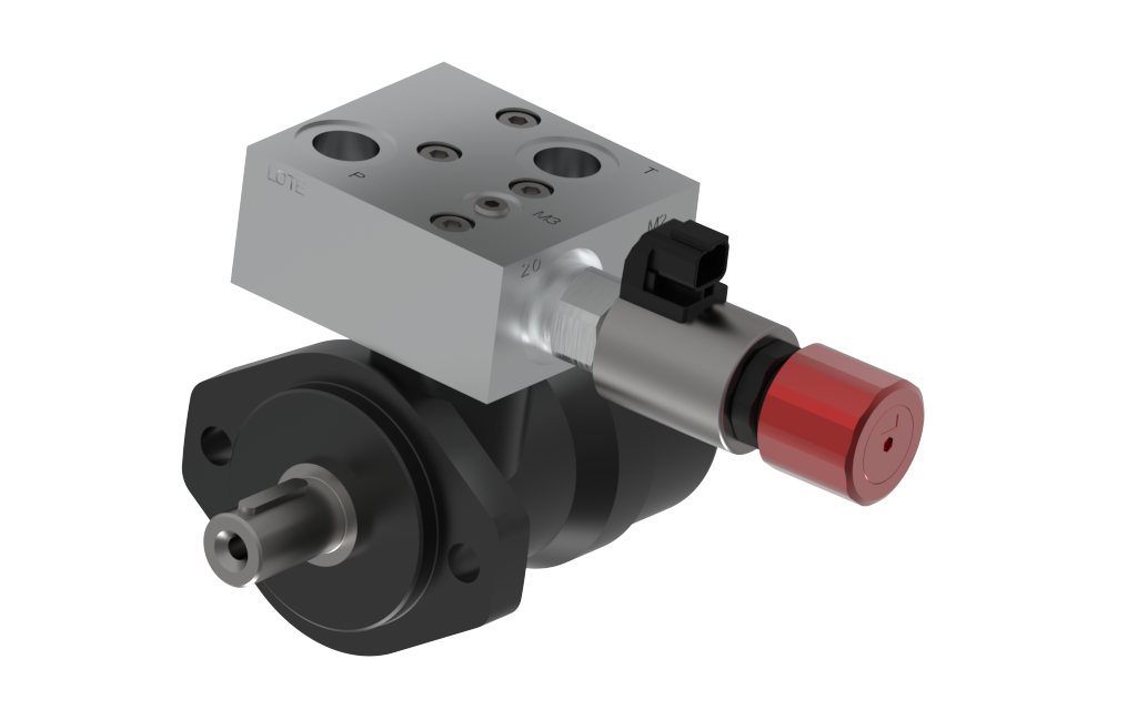Hydraulic proportional flow control valve for precise regulation of fluid flow in mobile and industrial machinery