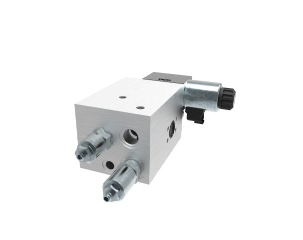 Hydraulic control valve for suction system control and vacuum generation functions in municipal vehicles