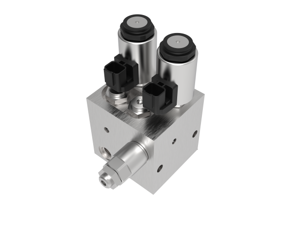 Hydraulic control unit for grain tank cover operation in agricultural harvesting machinery