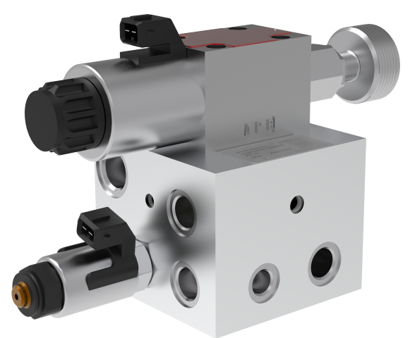 Hydraulic winch brake control valve for safe load holding and controlled braking in mobile crane applications