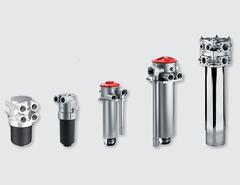 Closed circuit with suction filter and open circuit with return filter